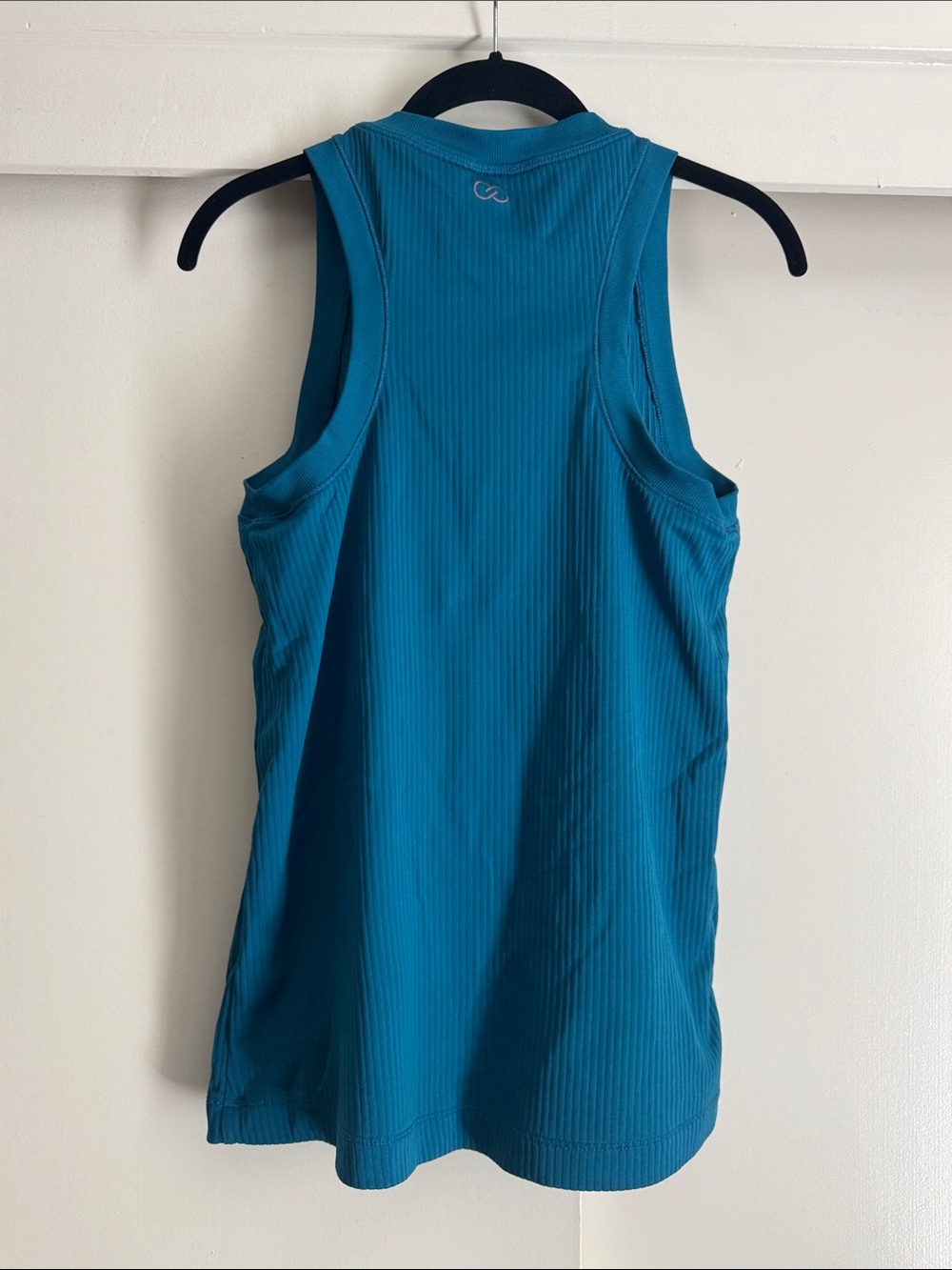Calia Classic Ribbed Tank Top workout - Teal Blue Large - Picture 7 of 9
